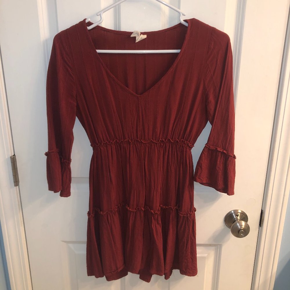 Burnt Orange Mini Dress XS